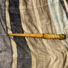 Creative Kingdom Magiquest Great Wolf Lodge Wand Wood Pattern Green Vines Elf picture
