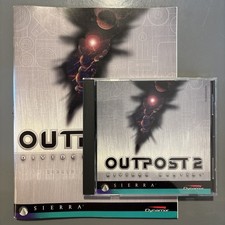 Vintage 1997 Outpost 2 Divided Destiny WIN 95 CD PC Video Game w/ Manual Sierra picture