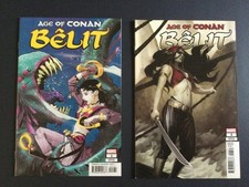 Age of Conan:Belit 1 & 3 NM Lot Pichelli/Hans Variants Howard Marvel Set picture