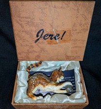 CAT & MOUSE JERE NOBILITY BEJEWELED HINGED BOX  CAT WITH MOUSE IN ORIGINAL BOX  picture