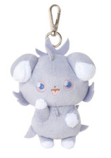 Pokemon Official Plush Doll POKEPEACE Espurr 8cm Key chain Bag Charm Soft picture
