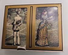 Vintage Gemaco Bridge Playing Cards Tennis Theme Made USA Plastic picture