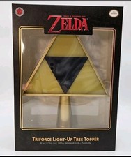 Nintendo The Legend of Zelda Triforce 9” Christmas Tree Topper Star Light Up LED picture