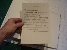 Signed letter from William Owen Goodman on his letterhead, 1920's LUMBER TYCOON picture