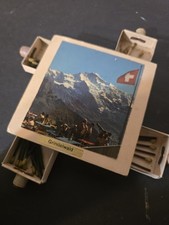 Vintage 4 Drawer Souvenir Matchbox Dispenser Swiss Mountain Matches Grindelwald picture