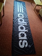 Extra Large Adidas Banner Black And White 10’ By 34” Double Sided picture