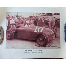 Paul Russo 1946 Indy 500 #10 Fageol Twin Coach Racing Print 13x18 picture