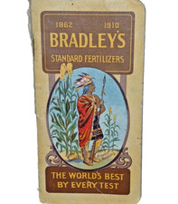 RARE Antique 1910 Bradley’s STANDARD Fertilizer Boston NOTEBOOK Farmers almanac picture