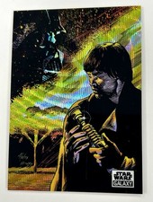 #94/99 DARTH VADER & LUKE Wave REFRACTOR 2021 Topps STAR WARS GALAXY CHROME 22 picture