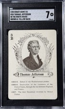 1900-33 Cincinnati Game, President Thomas Jefferson, The White House - SGC 7 picture