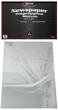 10 BCW 14X19 Newspaper Storage Sleeves Art Photo Print 2 mil Clear Protector picture