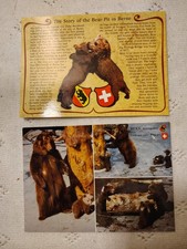 2 Postcards SWITZERLAND - Bern - Bear Pit - unused - Photoglob picture