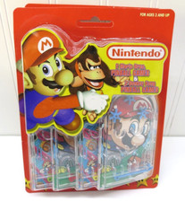 NINTENDO 4 PINBALL MINI GAMES 2 MARIO BROS. AND 2 DONKEY KONG BY TARA TOYS X2 picture