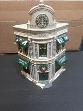 Vintage 1995 Starbucks Coffee Shop Department 56 Snow Village Christmas (READ) picture