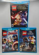 LEGO Star Wars Avengers Jurassic World (Nintendo Wii U Video Game Lot) Complete picture