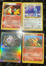 Vintage Pokémon card shadowless dragon cut Blaziken  HoloRare WOTC 1999 2003 picture