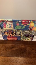 Sakura Evolution Melamine Tray Vintage Labels Advertising 19.5