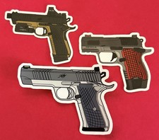 KIMBER HANDGUNS SPAGHETTI WESTERN STICKERS - You Get 3 - The Good Bad & Ugly ✔️ picture