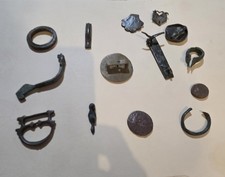 LOT OF 14~ ANCIENT BRONZE ~ VIKING/ ROMAN  RELICS ~ IN 9