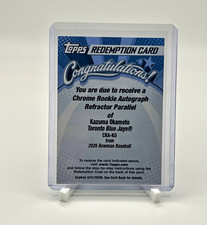 Topps 2026 Bowman Baseball Kazuma Okamoto CRA-KO Redemption Chrome RC Auto Refr picture