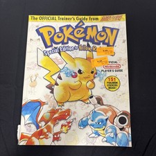 1999 Pokemon Special Edition Yellow Red and Blue Trainers Guide W/Full Stickers picture