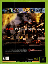 Xbox MechAssault 2002 Vintage Magazine Ad Original Print Mechs Video Game picture