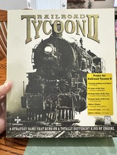 Railroad Tycoon II 2 PC 1998 Big Box Complete CD Manual Chart Inserts CIB picture