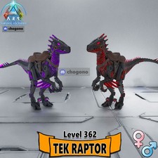 Ark Ascended PC/PS5/XBOX PVE💎Colored TEK RAPTOR💎 Level 362 picture