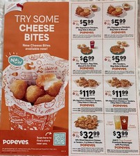 Popeyes Fast Food Discount Value Paper Coupons EXP 2/24/2027 picture