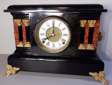 Antique Ingraham Eastlake Style Mantle Clock, Not working picture
