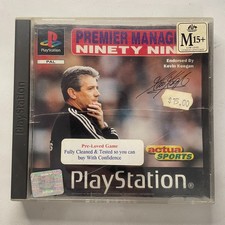 Premier Manager Ninety Nine 99 Sony Playstation 1 PS1 PSX PAL Game w Manual picture