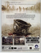 Brothers in Arms: Earned in Blood PS2 Xbox PC 2005 Vintage Print Ad/Poster WWII picture