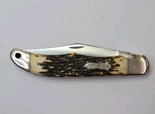 SCHRADE 127UH UNCLE HENRY LINERLOCK KNIFE🇺🇸1970s W/SHEATH #116982 picture