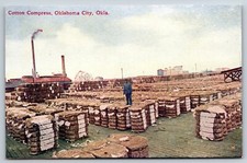 Cotton Compress, Oklahoma City Oklahoma OK Vintage Postcard F1 picture