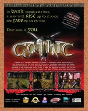 2001 Gothic PC Original Advertisement / Retro Promo v1 picture