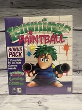 Lemmings SEALED Bonus Pack Windows 95 3 Complete PC CD-ROM 3 Games Rare Box Box picture