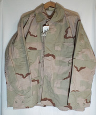 US Military Army Desert Camo DCU Combat Ripstop Coat Jacket Large Regular NWT picture