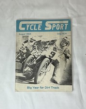 Vintage August 1964 Cycle Sport Magazine Motorcycle Dirt Track Racing Triumph picture