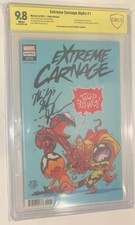 Marvel Extreme Carnage 1 Skottie Young Johnson Sign Graded CBCS 9.8 Comic No CGC picture