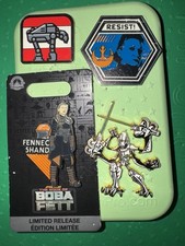 Disney Star Wars Pin Trading Lot Of 4, General Grevious, AT-AT, Jedi Resist LE picture