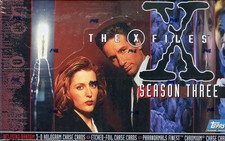 X-Files Season 3 Three Trading Card Box 36 Packs Topps 1996 Factory Sealed picture