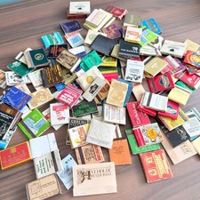Vtg. Matchbooks 1970s-80s Lot of 155 Hotels Casino Restaurants Ads Used Unused  picture