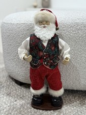 SEE VIDEO Rockin Around Santa Dancing Christmas Figure WORKS, W/CORD, NO BOX picture