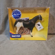 Vintage Breyer Silky Keno #1127 Overo 2001 LE Two Blue Eyes Horse Model picture