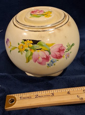 READ DESC Vtg Homer Laughlin Kitchen Kraft OvenServe Covered Sugar Bowl Jam Jar picture