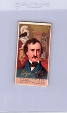 Edgar Allan Poe 1888 N76 W Duke Sons & Co Great Americans Good picture