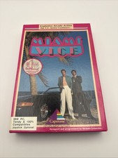 Miami Vice - IBM/PC/DOS Capstone Complete in Box (1989) 5.25 Disks A1 picture