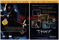 Thief The Dark Project - PC Game - Vintage Print Ad Original Promo Art - 1998 picture