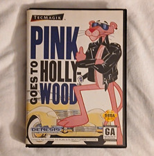 Pink Goes to Hollywood - Sega Genesis - Tecmagik 1993 GA Pink Panther w/ Manual picture