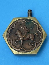 Antique WWI French Trench Art Brass Lighter Military picture